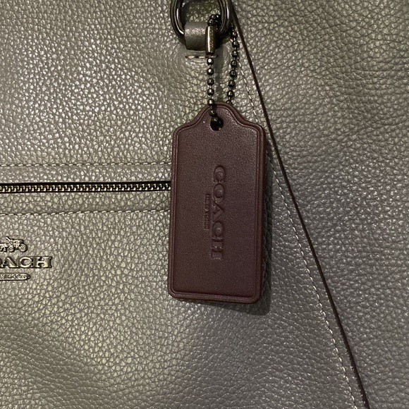 Authentic COACH Pebble Grey Prairie Satchel - Picture 4 of 14